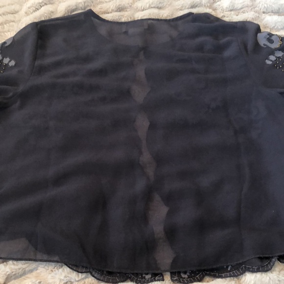 Soft Surroundings Sheer Beaded Cardigan - Picture 9 of 13